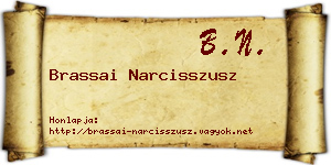 Brassai Narcisszusz névjegykártya